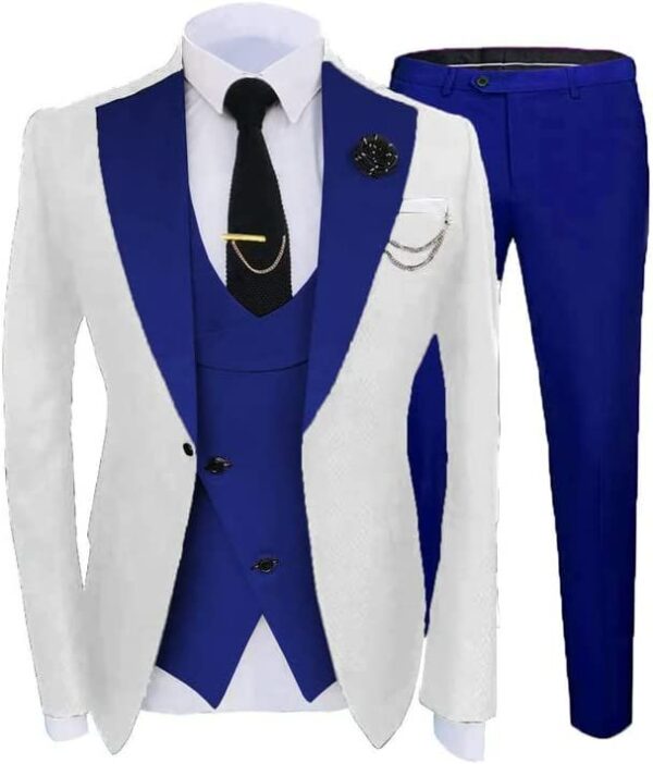 Slim fim-blue suit - Image 2